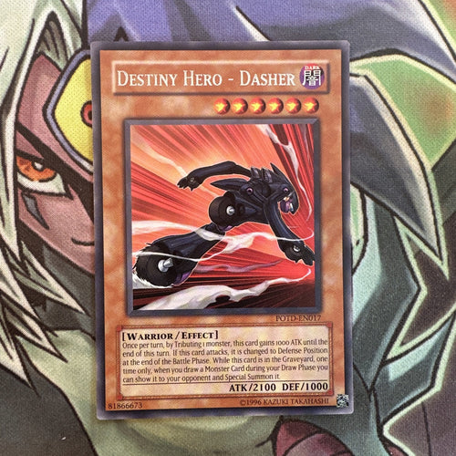 POTD-EN017 Destiny Hero - Dasher Rare Unlimited Edition NM Yugioh Card