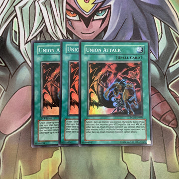 LODT-EN093 x3 Union Attack Super Rare Excellent Condition Yugioh