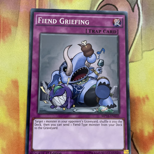 mp16-en035 Fiend Griefing common 1st Edition Yugioh