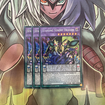 BROL-EN034 x3 Starving Venemy Dragon Secret Rare Excellent Condition Yugioh