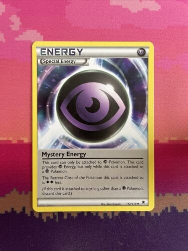 Pokemon Card Mystery Energy Phantom Forces Uncommon 112/119 Near Mint