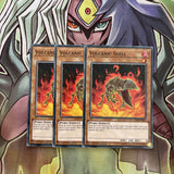 SDSB-EN021 x3 Volcanic Shell Common Excellent Condition Yugioh