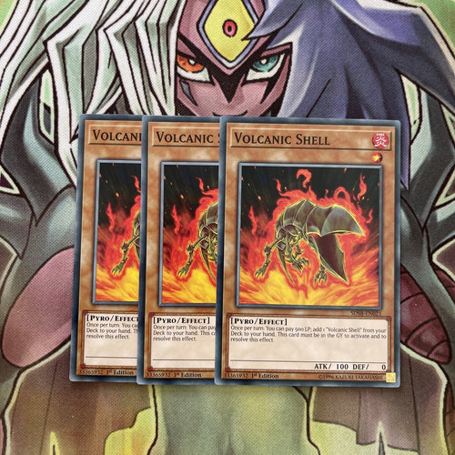 SDSB-EN021 x3 Volcanic Shell Common Excellent Condition Yugioh