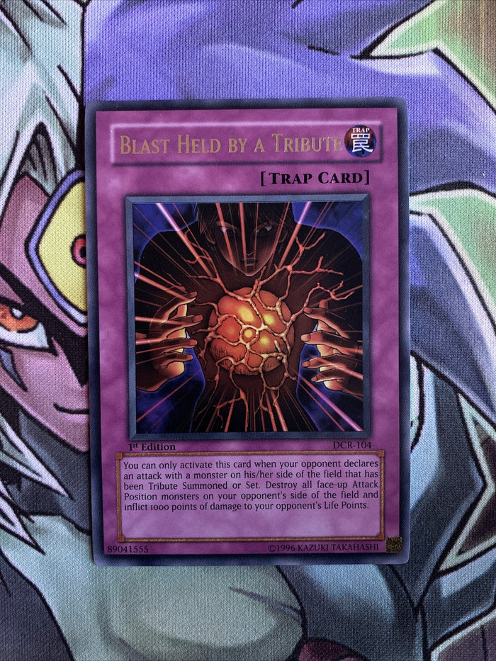 DCR-104 Blast Held By Tribute Ultra Rare 1st Ed Yugioh Card NM