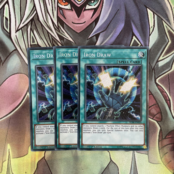 BLRR-EN034 x3 Iron Draw Secret Rare Excellent Condition Yugioh
