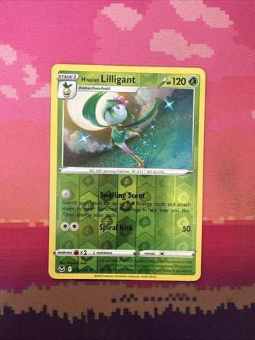 Pokemon Card Hisuian Lilligant Silver Tempest Reverse Holo 010/195 Near Mint