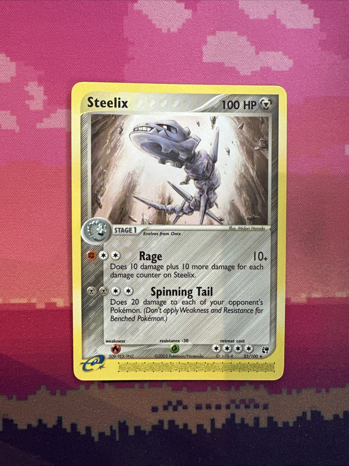 Pokemon Card Steelix EX Sandstorm Rare 23/100 Light Play