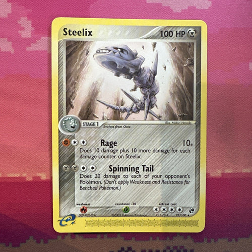 Pokemon Card Steelix EX Sandstorm Rare 23/100 Light Play