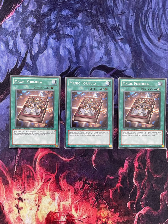GLD4-EN044 x3 Magic Formula common LIMITED EDITION playset Yugioh