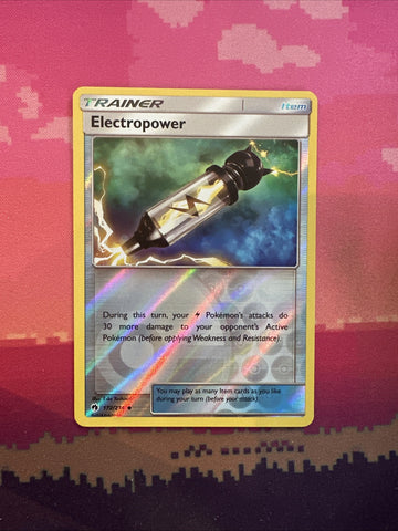 Pokemon Card Electropower Lost Thunder Reverse Holo 172/214 NM