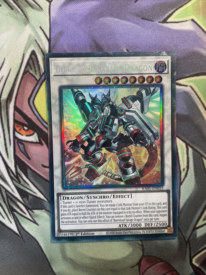 RA01-EN033 Borreload Savage Dragon Collectors Rare NM 1st Edition Yugioh Card