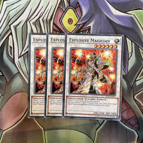 OP10-EN017 Explosive Magician Common x3 Excellent Condition Yugioh