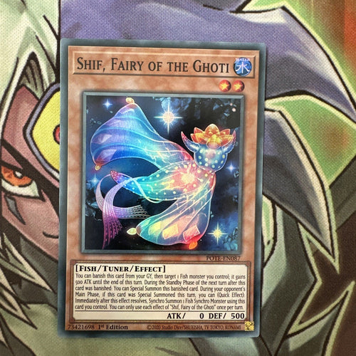POTE-EN087 Shif, Fairy Of The Ghoti Super Rare 1st Edition NM Yugioh Card