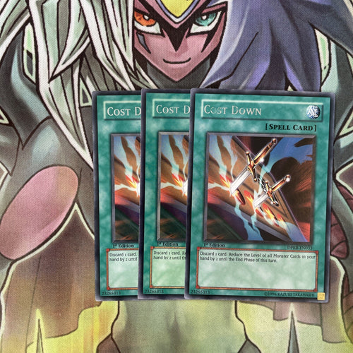 DPKB-EN033 x3 Cost Down Rare Excellent Condition Yugioh