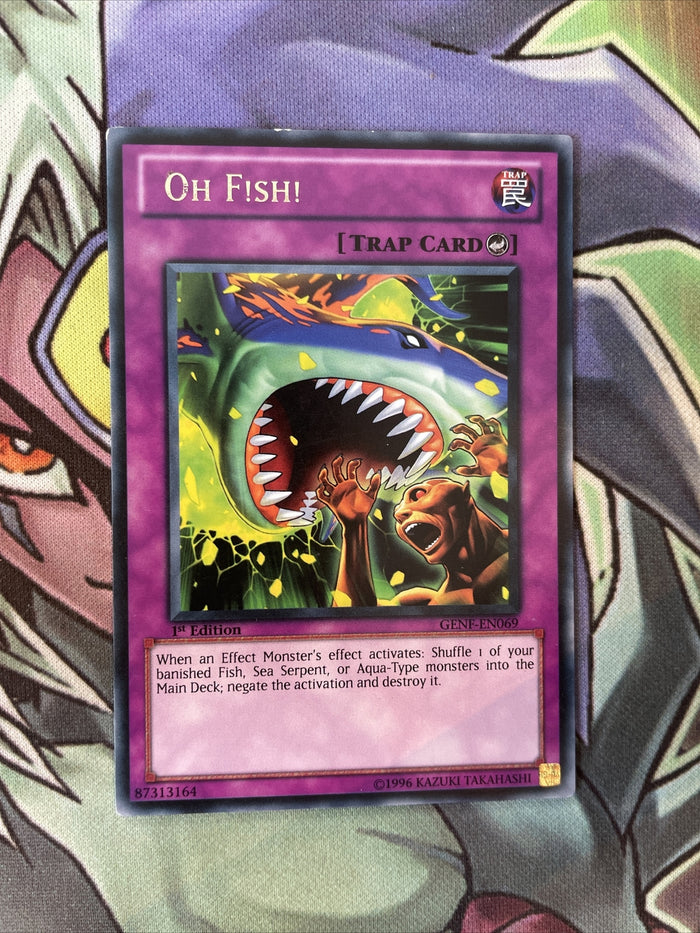 GENF-EN069 Oh Fish! Rare 1st Edition NM Yugioh Card