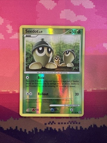 Pokemon Card Seedot Diamond & Pearl Reverse Holo 97/130 Near Mint