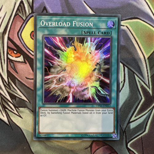 OP06-EN013 Overload Fusion Super Rare Unlimited Edition NM Yugioh Card