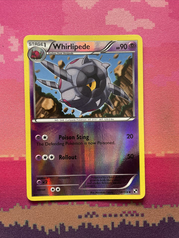 Pokemon Card Whirlipede Black & White Reverse Holo 53/114 Near Mint