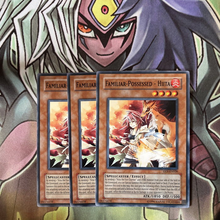 EEN-EN028 x3 Familiar-Possessed - Hiita Common Excellent Condition Yugioh