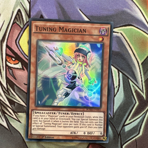 BOSH-EN001 Tuning Magician Super Rare 1st Edition NM Yugioh Card