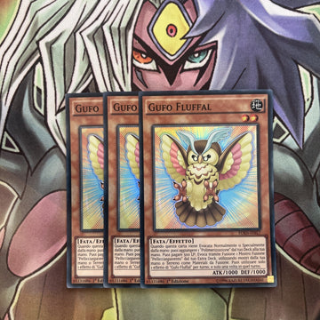FUEN-EN017 x3 Fluffal Owl Foreign Super Rare Excellent Condition Yugioh