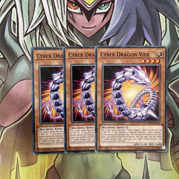 CYHO-EN014 x3 Cyber Dragon Vier Common Excellent Condition Yugioh