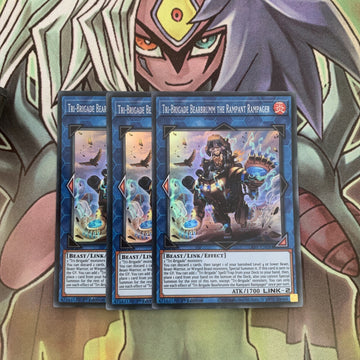LIOV-EN044 x3 Tri-Brigade Bearbrumm the Rampart Rampager Super Excellent Yugioh