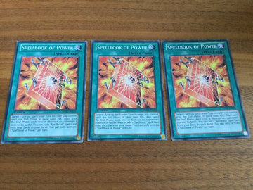 REDU-EN058/SR08 3 x Spellbook Of Power 1st Edition YuGiOh Playset