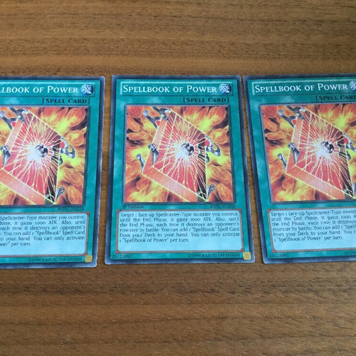 REDU-EN058/SR08 3 x Spellbook Of Power 1st Edition YuGiOh Playset