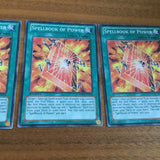 REDU-EN058/SR08 3 x Spellbook Of Power 1st Edition YuGiOh Playset