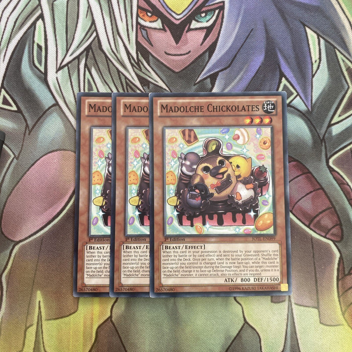 JOTL-EN099 x3 Madolche Chickolates Common Excellent Condition Yugioh
