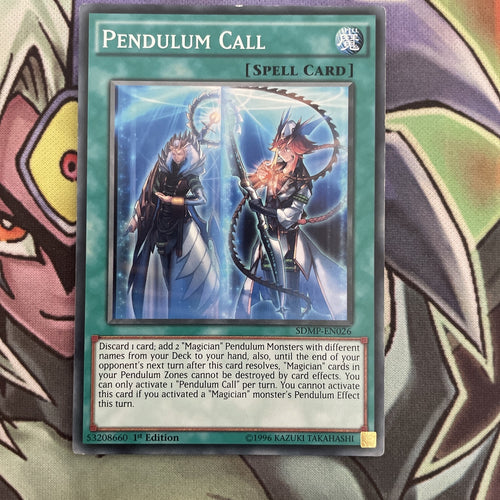 SDMP-EN026 Pendulum Call Common 1st Edition NM Yugioh Card