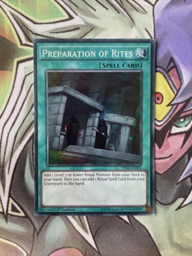 THSF-EN053 Preparation Of Rites Super Rare 1st Edition Yugioh Card