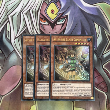 POTE-EN032 x3 Aussa the Earth Channeler Ultra Rare Excellent Condition Yugioh