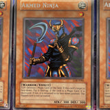 LOB-E086 x3 Armed Ninja Unlimited Rare (VG) Yugioh