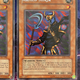 LOB-E086 x3 Armed Ninja Unlimited Rare (VG) Yugioh