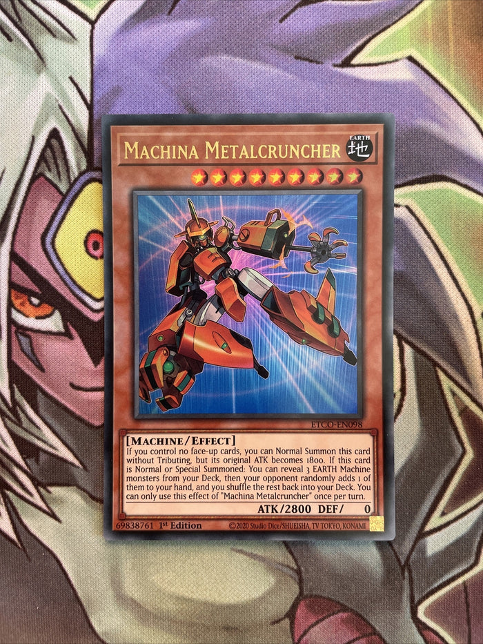 ETCO-EN098 Machina Metalcruncher Ultra Rare 1st Edition NM Yugioh Card
