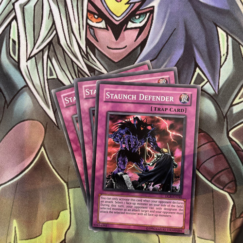 DCR-EN046 x3 Staunch Defender Common Excellent Condition Yugioh