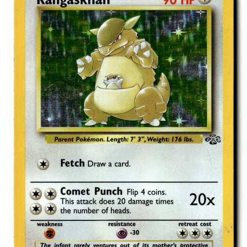 Pokemon Card Kangaskhan (5) Unlimited Holo LP Jungle 05/64