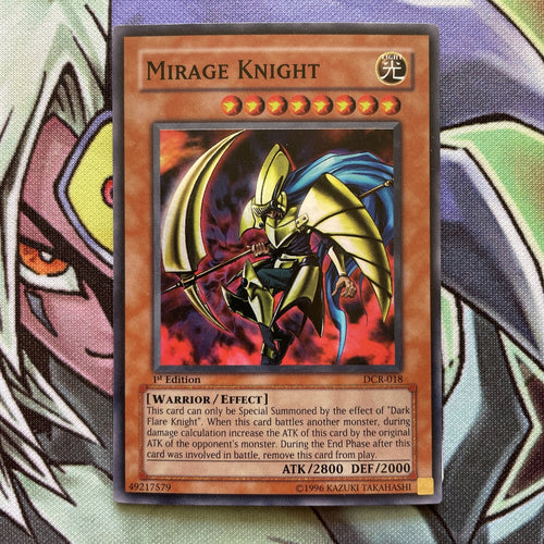 DCR-018 Mirage Knight Super Rare 1st Edition Near Mint Condition Yugioh Card