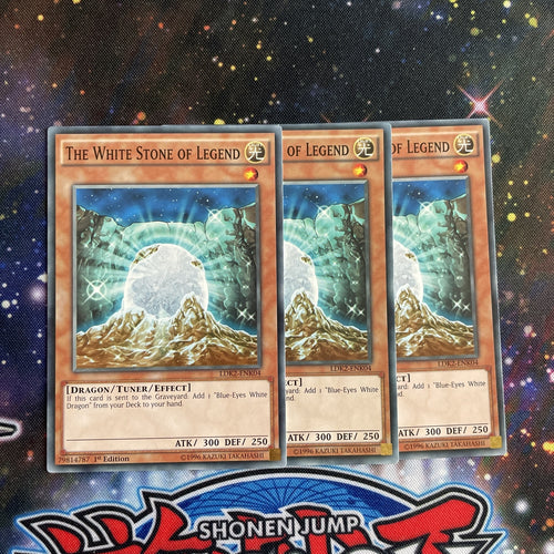 LDK2-ENJ04 x3 The White Stone Of Legend Common Playset Yugioh