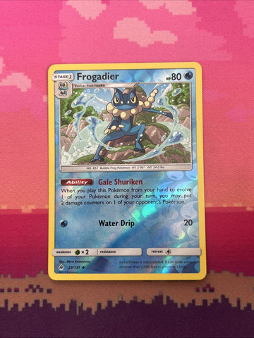 Pokemon Card Frogadier Forbidden Light Reverse Holo 23/131 Near Mint