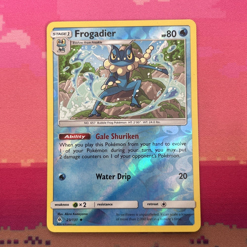 Pokemon Card Frogadier Forbidden Light Reverse Holo 23/131 Near Mint