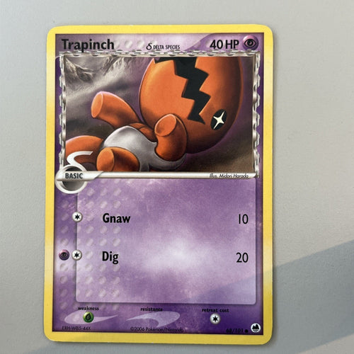Pokemon Card Trapinch EX Delta Species Common 68/101 Light Play