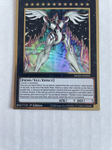 MGED-EN031 YUGIOH NUMBER C1000: NUMEROUNIUS PREMIUM GOLD RARE YU-GI-OH (back)