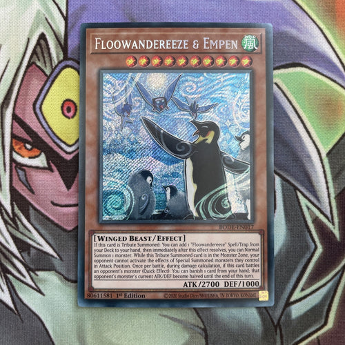 BODE-EN017 Flowandreeze & Empen Secret Rare 1st Edition NM Yugioh Card
