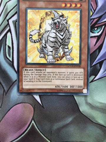 LCGX-EN158 YUGIOH CARD: Crystal Beast Topaz Tiger Common PACK FR (back)
