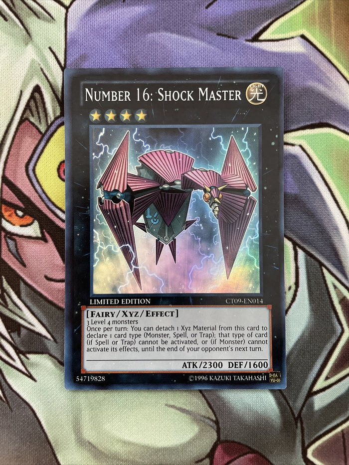 CT09-EN014 Number 16: Shock Master Super Rare Limited Edition NM Yugioh Card