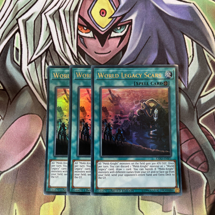 EXFO-ENSP1 x3 World Legacy Scars Ultra Rare Excellent Condition Yugioh