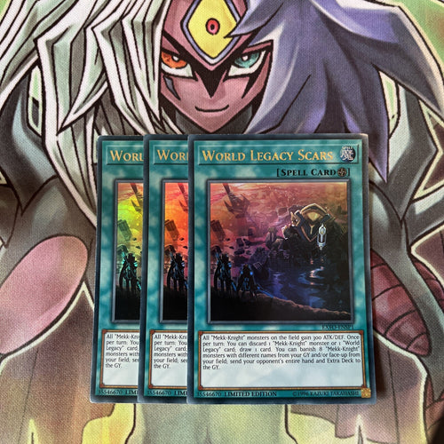 EXFO-ENSP1 x3 World Legacy Scars Ultra Rare Excellent Condition Yugioh